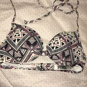 VS Pink Aztec Swim Top
